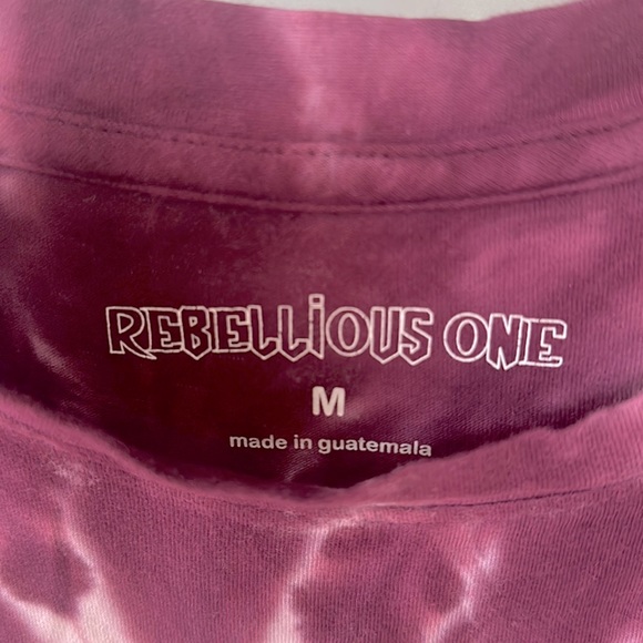 Rebellious One Women’s Juniors Cotton Tie-Dye Long Sleeve Shirt, sz M - Picture 3 of 5